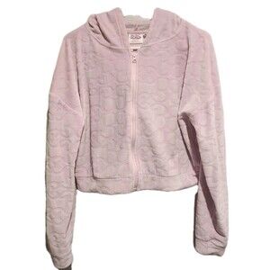 Primark x Barbie Zip-up Velour Hoodie Pink Size Medium